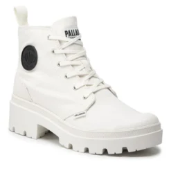 Palladium Bottes De Randonnée Pallabase Twill 96907-116-M Blanc