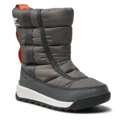 Sorel Bottes De Neige Childrens Whitney II Puff Mid Wp NC3873 Gris