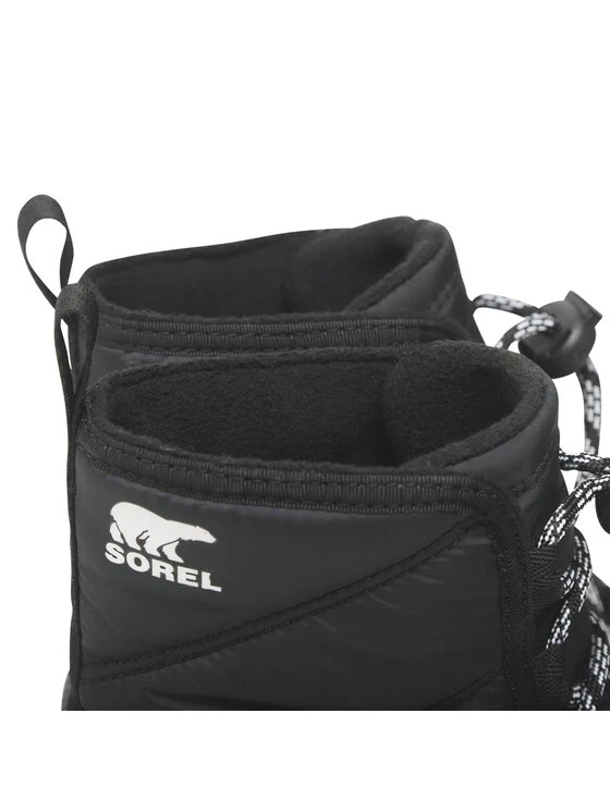 Sorel Bottes De Neige Youth Whitney II Short Lace Up NC3903-010 Noir - Image 5